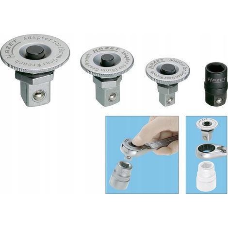 Llaves y dados Hazet 606/4spc juego de adaptadores 4 piezas 1,5 kg