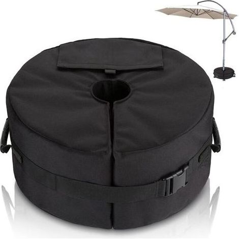Sac de Poids de Base pour Parasol - Diamètre Réglable Ouverture latérale Poids de La Base du Parasol - Support de Poids de Parasols de Jardin Extérieur pour Patio - Sacs de Sable Jusqu'à 40 kg (1/5)
