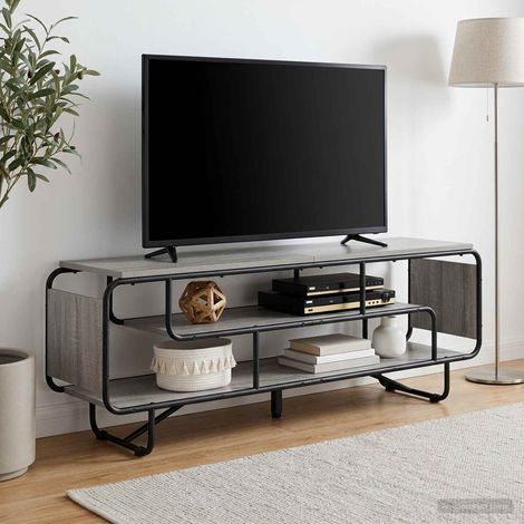 vidaXL Soporte de TV 140 x 36 x 45 cm Sonoma gris Madera de ingeniería (1/5)