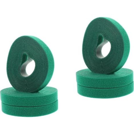 Lot de 6 attaches de câble de jardin réutilisables en nylon de 15 mm et 5 m pour tuteurer les plantes (1/5)