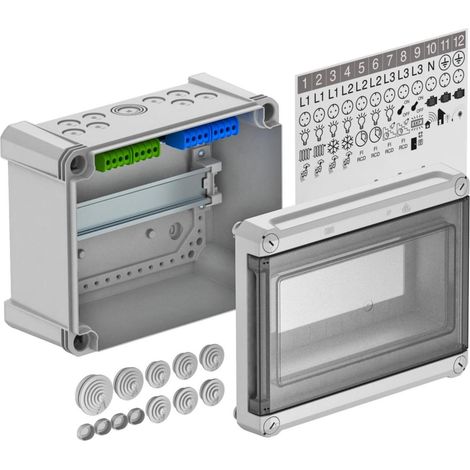 Quadro elettrico obo-bettermann sdb 09 9 circuiti superficie