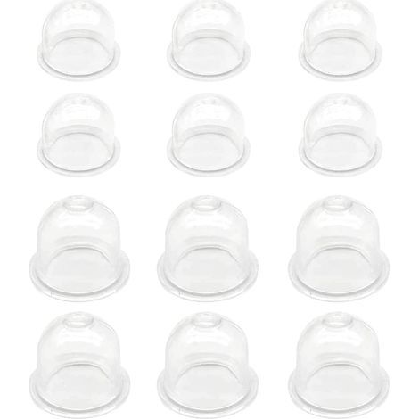 Pompe d'amorçage blanche, 6 pièces x 19 mm / 6 pièces x 22 mm, godet d'huile de carburateur, capuchon d'allumage, pompe à carburant pour débroussailleuse, coupe-bordures, scie à essence, tronçonneuse (1/5)