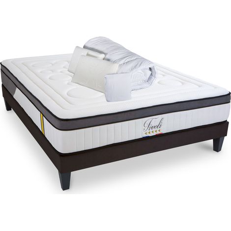 BELLECOUR LITERIE  Pack anti punaise TIVOLI 180x200 cm  Matelas + Sommier + Accessoires (1/5)