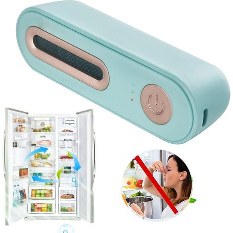 Désodorisant de réfrigérateur réutilisable, mini désodorisant de réfrigérateur USB, purificateur d'air pour voiture, armoire, chaussures (1/5)