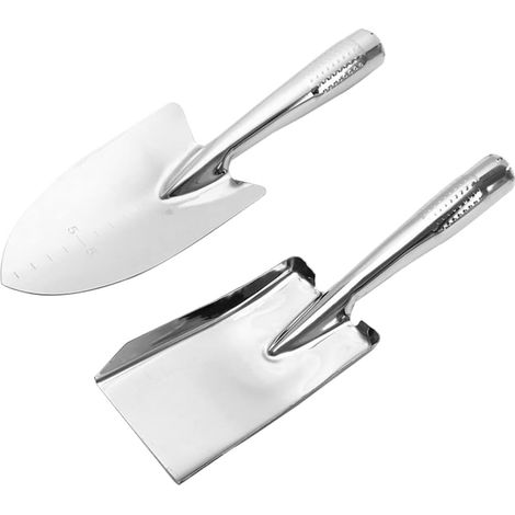 2pièces Lot de Truelles De Jardinage Portables Accessoires pour Plantes Pelle De Jardin Multifonction (1/5)