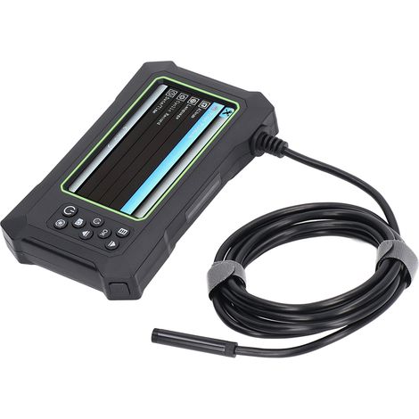 Caméra d'inspection endoscope 8mm IP67 étanche écran LCD 4,3 pouces 2m/6,56ft vert et noir (1/5)