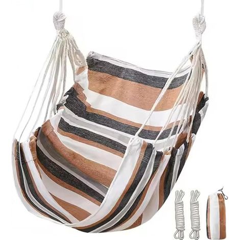 Letto sospeso - Poltrona relax Altalena per studenti - Cotone - Per interni - Per esterni - 100 130 cm (1/5)