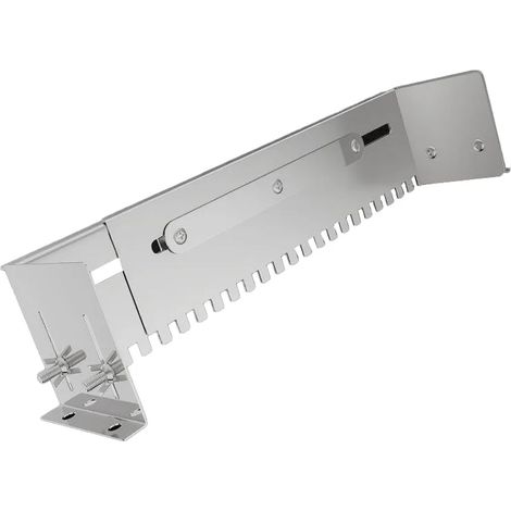 1 - Truelle crantée - Accessoire de pose - Réglable pour colle à carrelage et sol stratifié - Acier inoxydable - Argent - 40x80cm