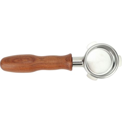 Portafiltro senza fondo in acciaio inox, 54 mm, con 3 maniglie, compatibile con le macchine da caffè Breville serie 8. (1/5)