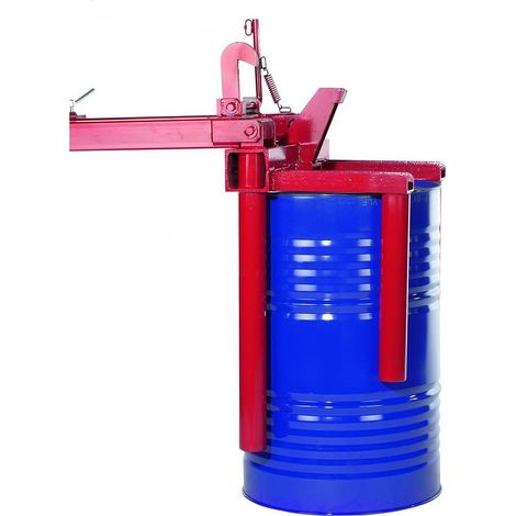 Manipolatore girevole per fusti metallici da 220 L per carrello elevatore - Ideale per lo stoccaggio su scaffali - Carico max 300 kg - 840000247 (1/4)
