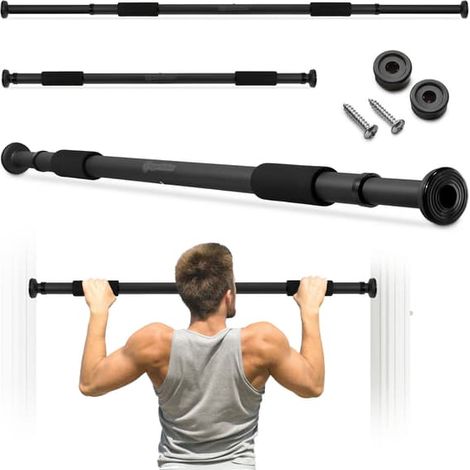 HyperMotion Verstellbare Klimmzugstange 80-130 cm, 150 kg, Schwarz (1/5)
