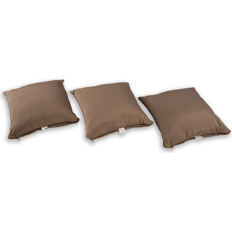 HOME DELUXE - Set PROVENCE - 3 x kleines Kissen wasserfestes Kissenset Gartenliege Hängeschaukel Relaxliege Polyrattan