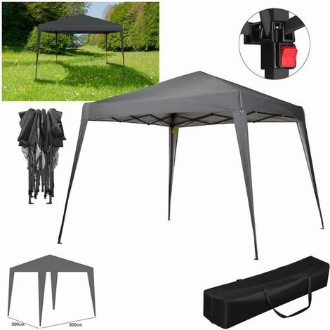 DK HOME CENADOR DE JARDIN ANTRACITA 3 x 3  m