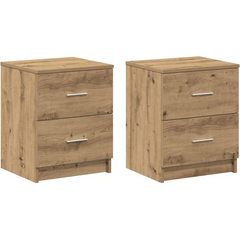 Maison Exclusive - Nachttische 2 Stk. mit 2 Schubladen Artisan-Ei (1/5)