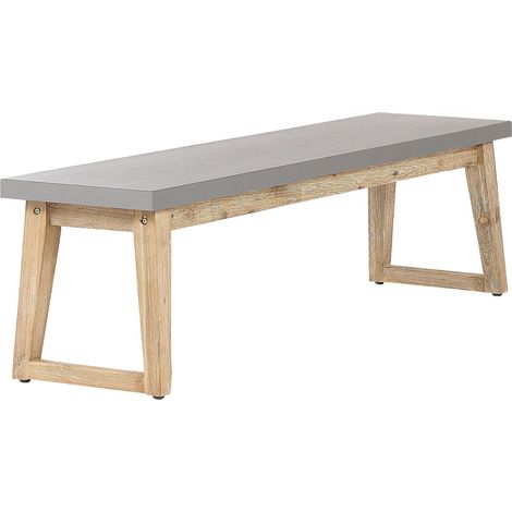 Gartenbank ORIA 160 cm Beton Grau