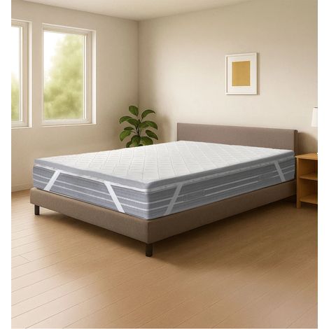 topper piazza e mezza ortopedico "memory 3d" 140x190 cm (1/4)