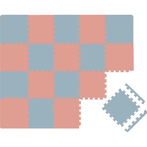 18 Pezzi Tappeto Gioco Bambini - 30x30 Piastrelle EVA - Pavimento Morbido Puzzle (1/5)