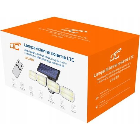 Lampe solaire murale ltc lxll156 3000lm 40W (1/2)