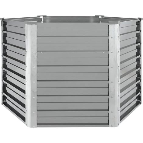 Maison Exclusive - Garten-Hochbeet Verzinkter Stahl 129x129x77 cm