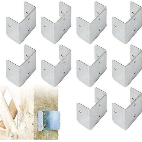 Support de fixation à étrier en U - Acier inoxydable, multi-angles, haute résistance - Clôtures et structures agricoles (1/5)