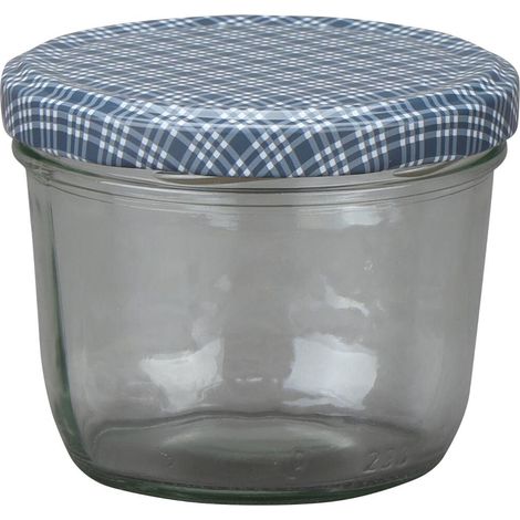 Sturz-Glas "Cucinare" 2TO230 blau/weiß, TwistOff 230 ml (1/2)