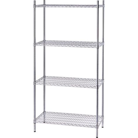 Étagère chromée, 4 étagères, pliable, 910x610x1800 mm - Stalgast (1/2)