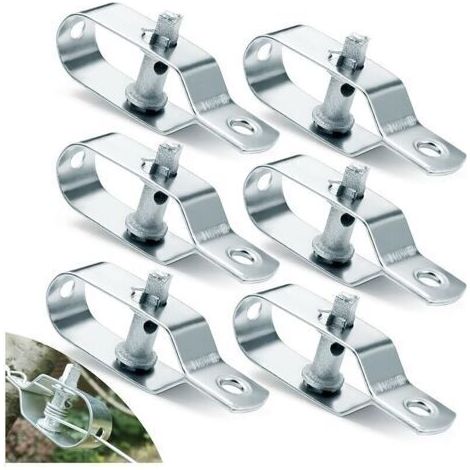 6 Pièces Tendeur Cable Tendeur Grillage Acier Galvanisé Tendeur Fil a Linge 95mm Tendeur Cloture pour Fil de Fer Grillage Cloture Grillage a Mouton Fil Barbelé Corde à Linge Cable INOX (1/4)