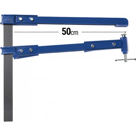 Piher – Serre-joint 600 mm – Capacité de serrage 8 kN – Pour bois dur et teck – Usage professionnel – Construction en acier renforcé