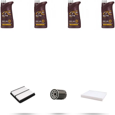 Kit tagliando 3 FILTRI e 4L OLIO compatibile con Fiat Sedici (189) 1.6 16v 79kw dal 2006 (1/5)