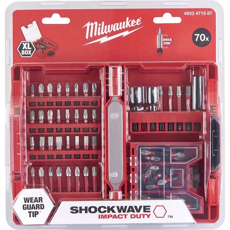 Set di punte Shockwave GEN 3 MILWAUKEE - 70 pezzi - 4932492007 (1/2)