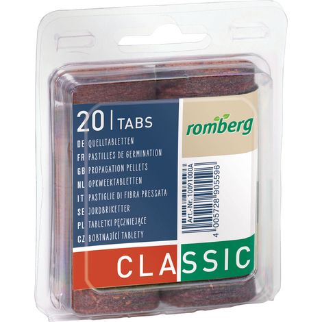 Romberg 20 Kokos-Quelltabletten, Ø36mm, Blister (1/5)