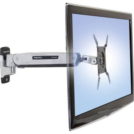 Support mural pour écran Ergotron 45-361-026 38,1 cm (15") - 106,7 cm (42") inclinable + pivotant, rotatif noir, argent W75282 (1/5)