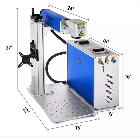 50W dispositif de marquage laser de la machine de gravure laser de fibre 220V 200 200mm (1/5)