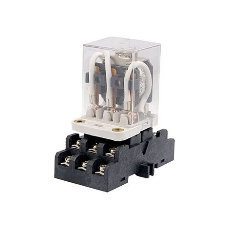 JQX-38F 220V AC-Spule 40A 11-Pin-Leistungsrelais 3PDT mit Sockel (9394c1112adf7ff59974b0f6d0f6bc0c)