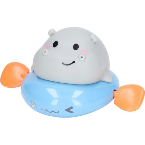 Jouet de bain remontable hippo flottant pour bébé - Amusant pour le bain et la piscine, garçons et filles (1/5)
