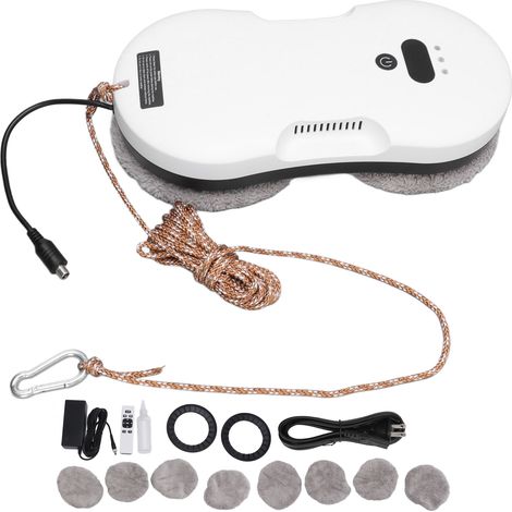 Nettoyeur de vitres robotisé, télécommande, nettoyage automatique des vitres, miroirs, carrelages, murs, portes, prise américaine 100‑240V (1/5)