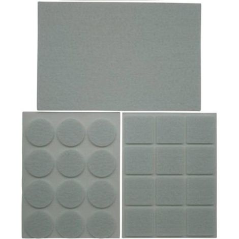Feutre anti-rayures - Patins en feutre - Blanc - Lot de 25 - Protection des sols et meubles (1/5)