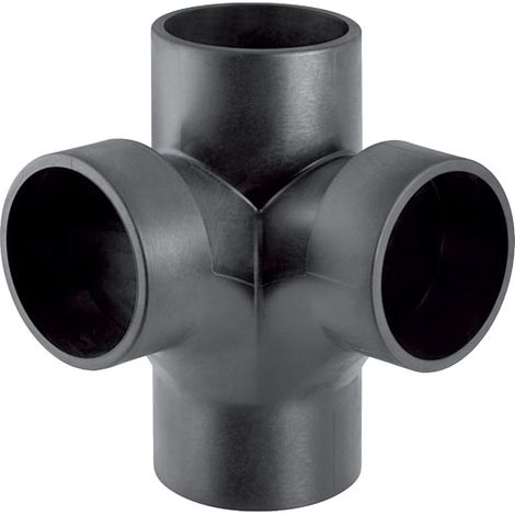 Geberit Bogeneckabzweig Silent-db20 88,5 Grad, 110mm, PE-S2, Schwarz, 310083141 (1/5)