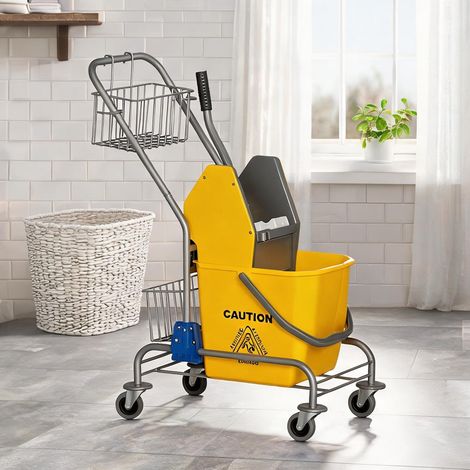 SunJet Chariot de lavage chariot de ménage professionnel presse - Réf. LZA9PDXS0RAR (1/5)