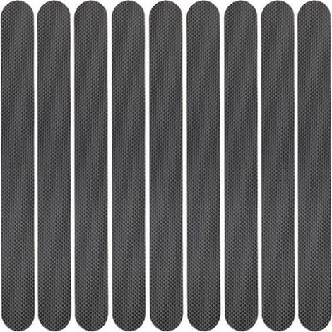 Tiras antideslizantes (24 tiras Tiras Tiras autoadhesivas, Alfombrillas Cinta antideslizante escaleras, Impermeables cocinas baños, 2 x 20 cm (1/5)