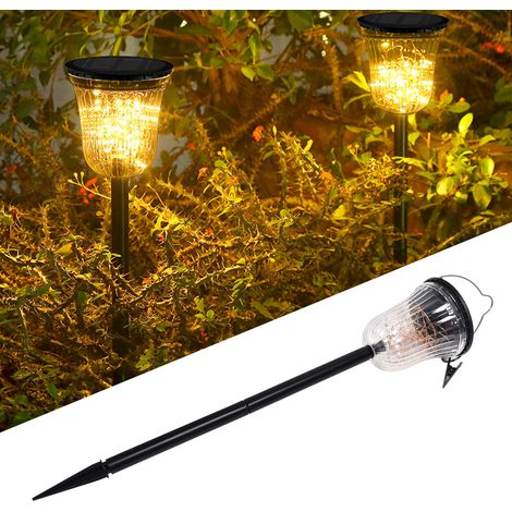 LED-Solar-Gartenleuchte mit 3 Beleuchtungsmodi für Terrasse und Garten, warmes Licht, ideal zur Dekoration Ihrer Terrasse oder Ihres Gartens. (1/5)