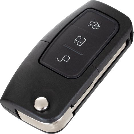Boîtier de télécommande 3 boutons pour Ford B-MAX, C-MAX, Ecosport, Fiesta VI, Focus II, Galaxy II, Mondeo IV, S-MAX, Transit, Courier (1/5)