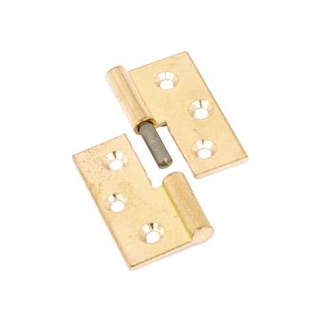 Cerniere Piane Lisce Ottone Lucida Mm.50X40 Destra