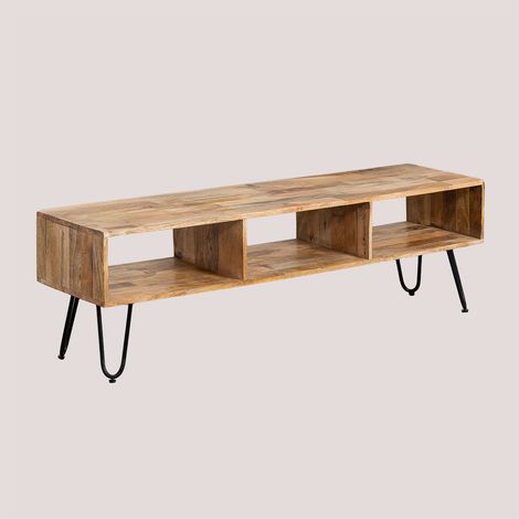 Mobile TV 140x35 cm in legno di mango Dugan SKLUM            