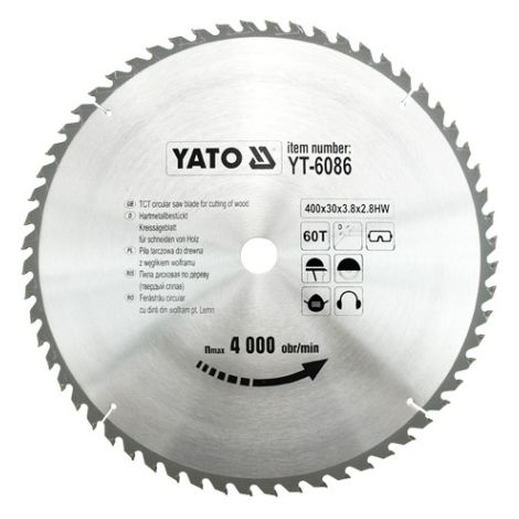 Hartmetall Sägeblatt 400x30mm 60Z