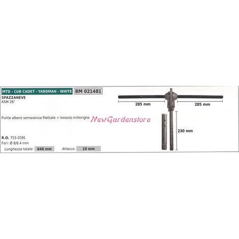 Selbstfahrende MTD-Traktionsschneefräse ASM 26" 021481