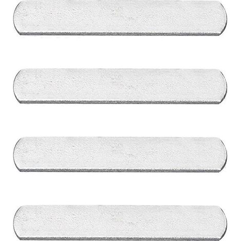 Plaques d'acier lestées (lot de 4) - Équipement de fitness durable et pratique (1/5)