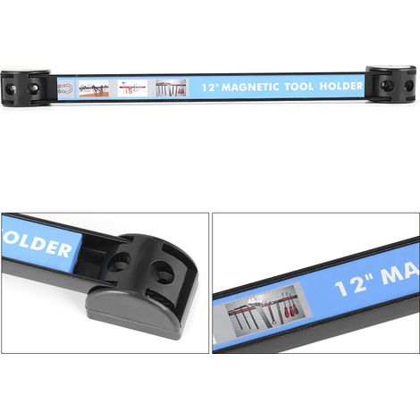 Étagères de rangement magnétiques pour outils, bande de connexion pour garage/atelier, 30 cm (12 pouces) (1/5)