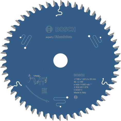 Bosch EXPERT for Aluminium Kreissägeblatt, 168x20x1.8/1.2 mm, 52 Zähne (1/5)