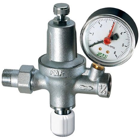 FAR 2110 Gruppo Riempimento Automatico Cromato Ø1/2" Con Manometro - 2110 (1/5)
